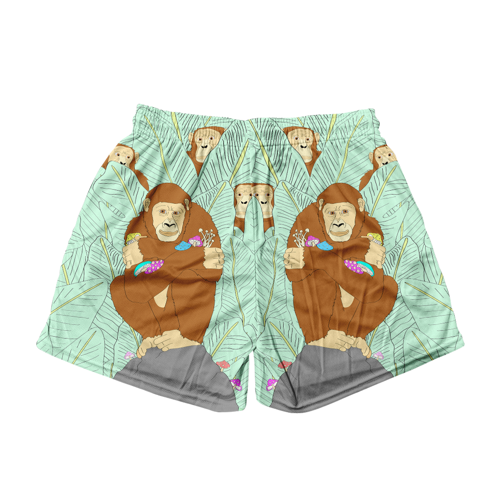 Apes Psi~ All Over Print Men's Mesh Shorts