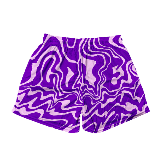 I Love You Psi~ Wave - Purple Men's Mesh Shorts