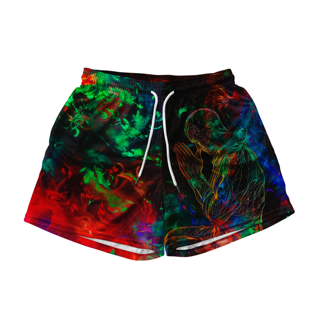 Men's Graphic Shorts, Graphic Mesh + Sweat Shorts