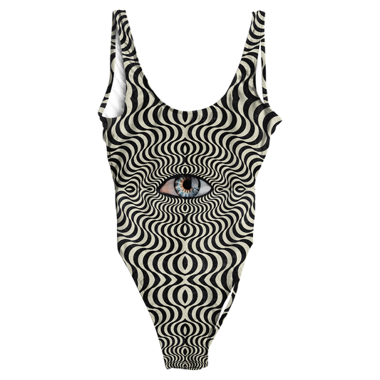 Hypnotic Eye All Over Print One-Piece Swimsuit