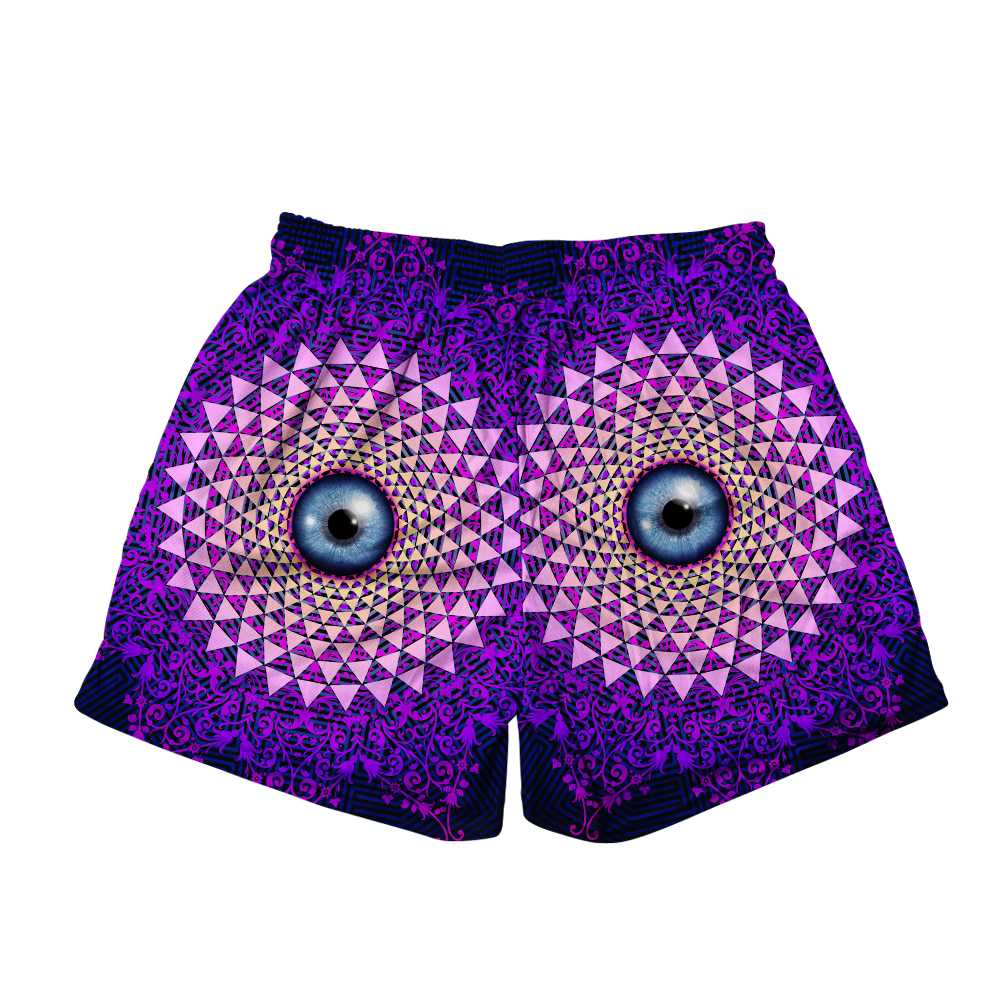 Psi~ Eye All Over Print Men's Mesh Shorts