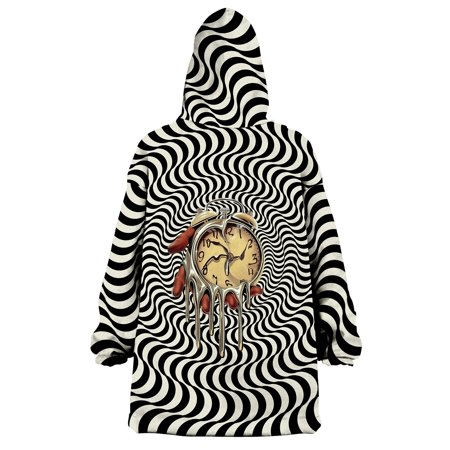Time Is An Illusion All Over Print Wearable Blanket Hoodie