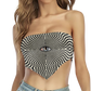 Hypnotic Eye All Over Print Triangle Tube Top