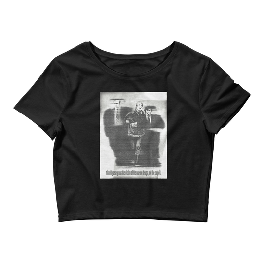 Timothy Leary Graphic Crop Tee