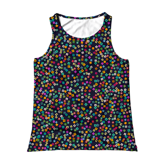 Tabs All Over Print Unisex Tank Top