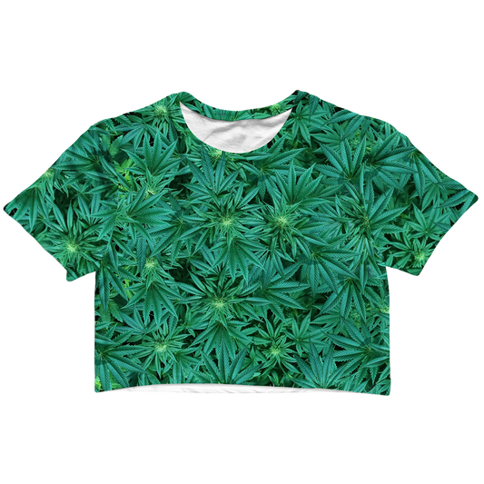 Cann~ All Over Print Cotton Crop Tee