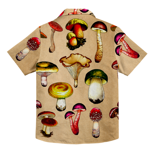 Magic Mushrooms All Over Print Hawaiian Button Up