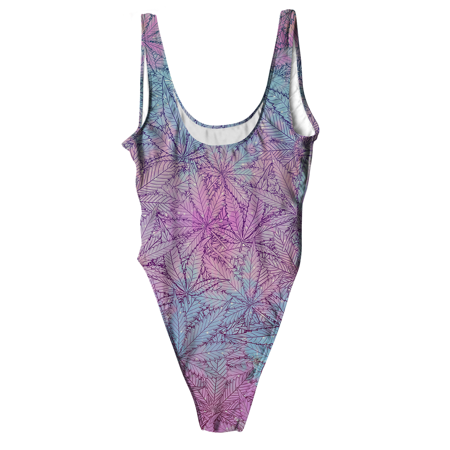 Cann~ Pattern All Over Print High Waist Swimsuit