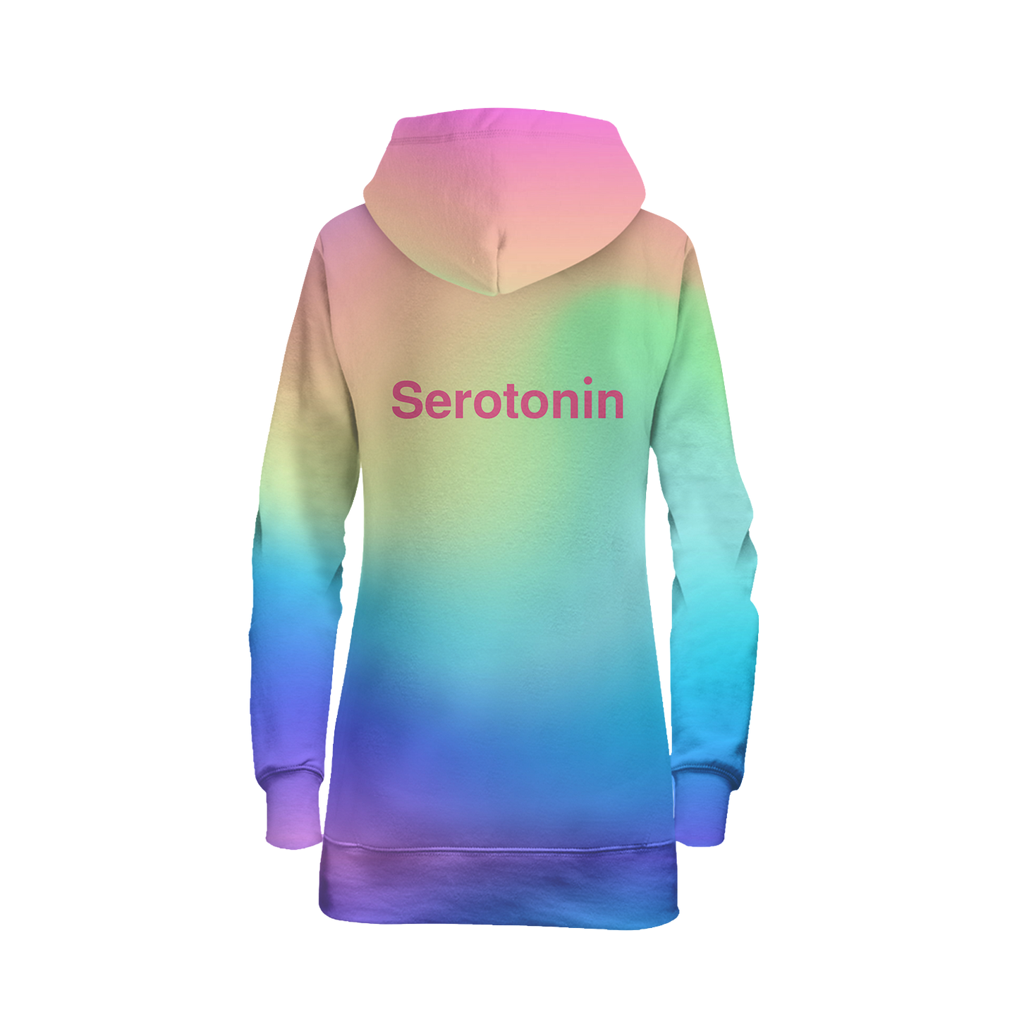 Serotonin All Over Print Hoodie Dress