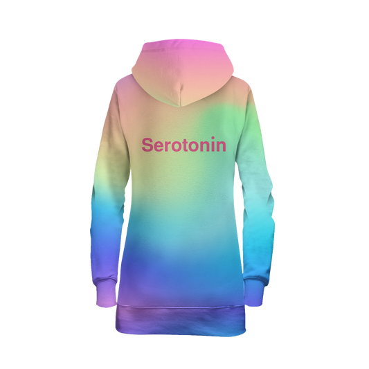 Serotonin All Over Print Hoodie Dress