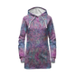 Cann~ Pattern All Over Print Hoodie Dress