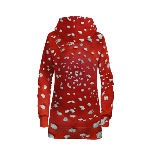 Fly Agaric - Amanita All Over Print Hoodie Dress