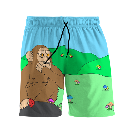 Ston~ Ape Mushroom Field All Over Print Men's Shorts