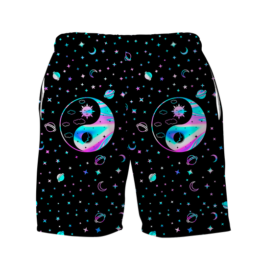 Yinyang Galaxy All Over Print Men's Shorts