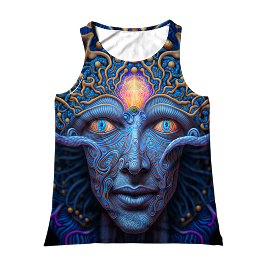 Psi~ Face All Over Print Unisex Tank Top