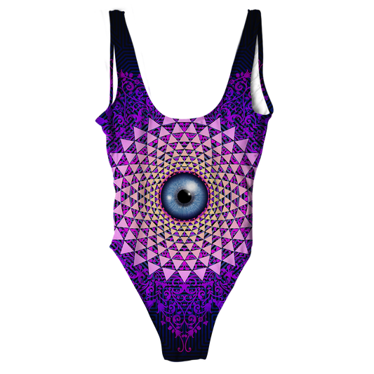 Psi~ Eye All Over Print One-Piece Swimsuit