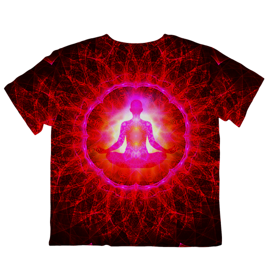 Psi~ Meditating All Over Print Oversized Tee