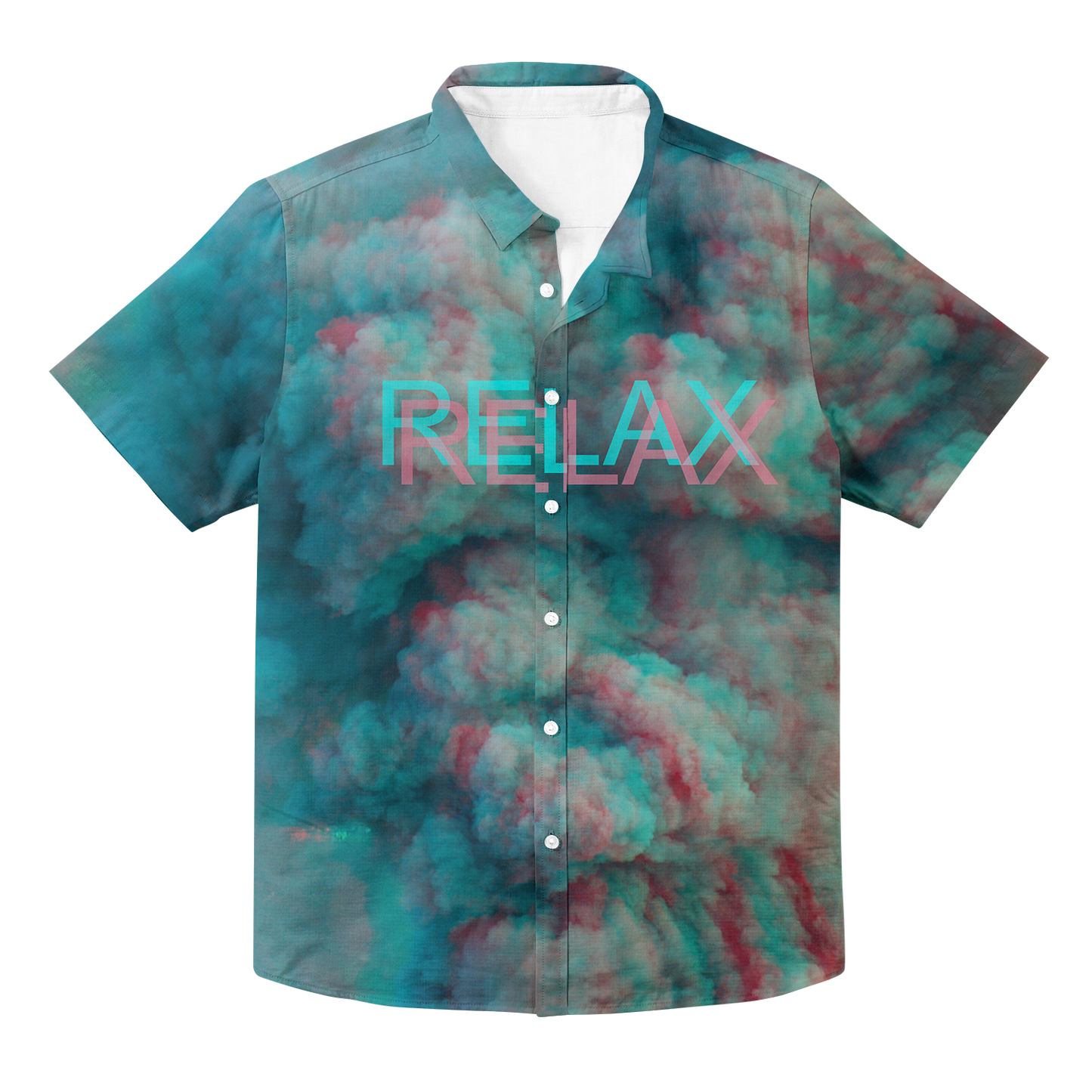 Relax All Over Print Hawaiian Button Up