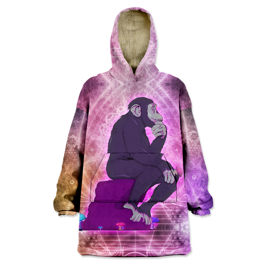 Thinking Ape All Over Print Wearable Blanket Hoodie