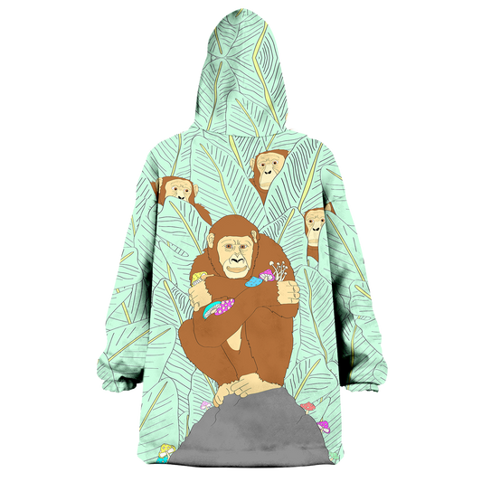 Apes Psi~ All Over Print Wearable Blanket Hoodie