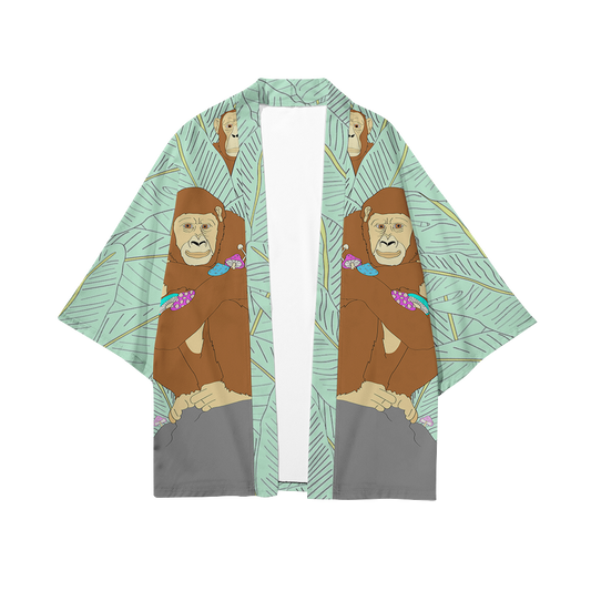 Apes Psi~ All Over Print Short Coat