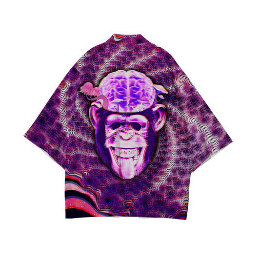 Ston~ Ape Brain All Over Print Short Coat