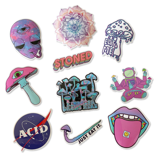 High quality and trendy stickers by Shroom Beach perfect for indoor use. 