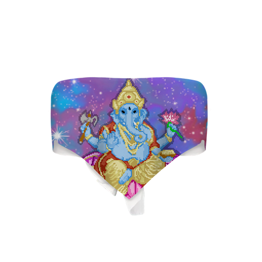 Pixel Ganesha All Over Print Triangle Tube Top