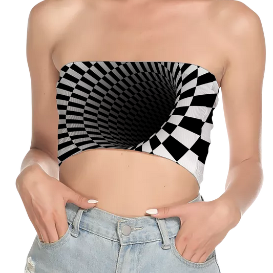 Black Hole All Over Print Women's Tube Top