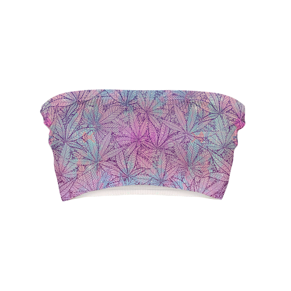Canna~ Pattern All Over Print Women's Tube Top