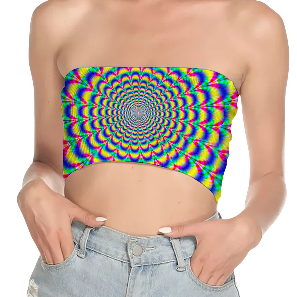 Psi~ Spiral  All Over Print Women's Tube Top
