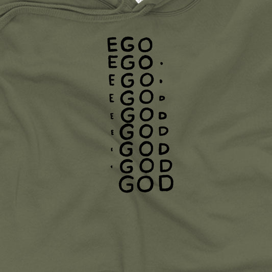 Ego Graphic Crop Hoodie