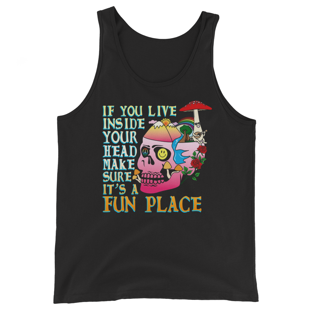 If You Live Inside Your Head Graphic Tank Top