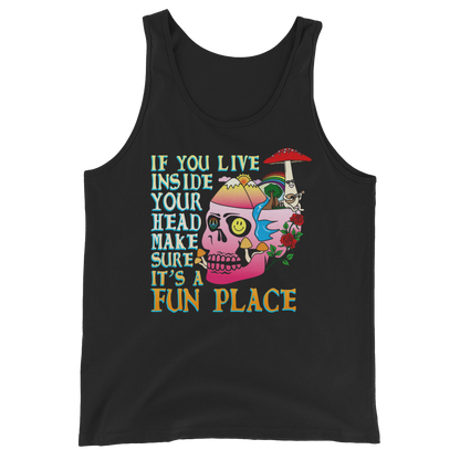 If You Live Inside Your Head Graphic Tank Top