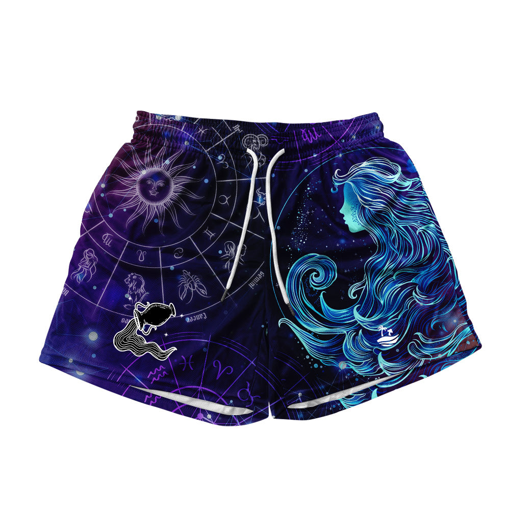 Aquarius All Over Print Men's Mesh Shorts