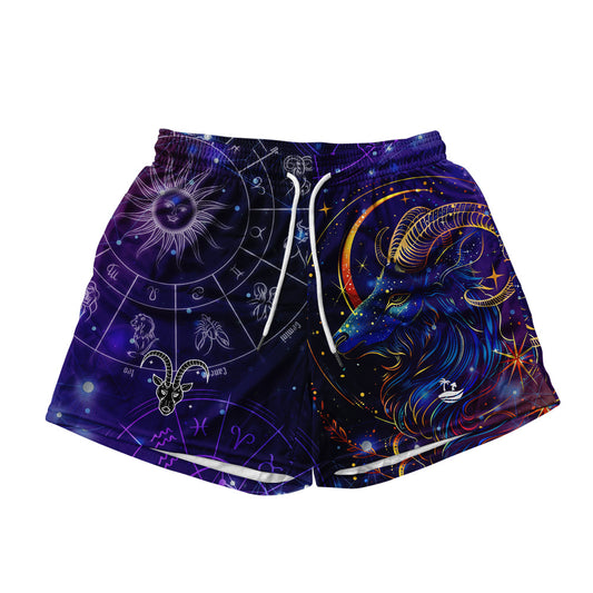 Capricorn All Over Print Men's Mesh Shorts