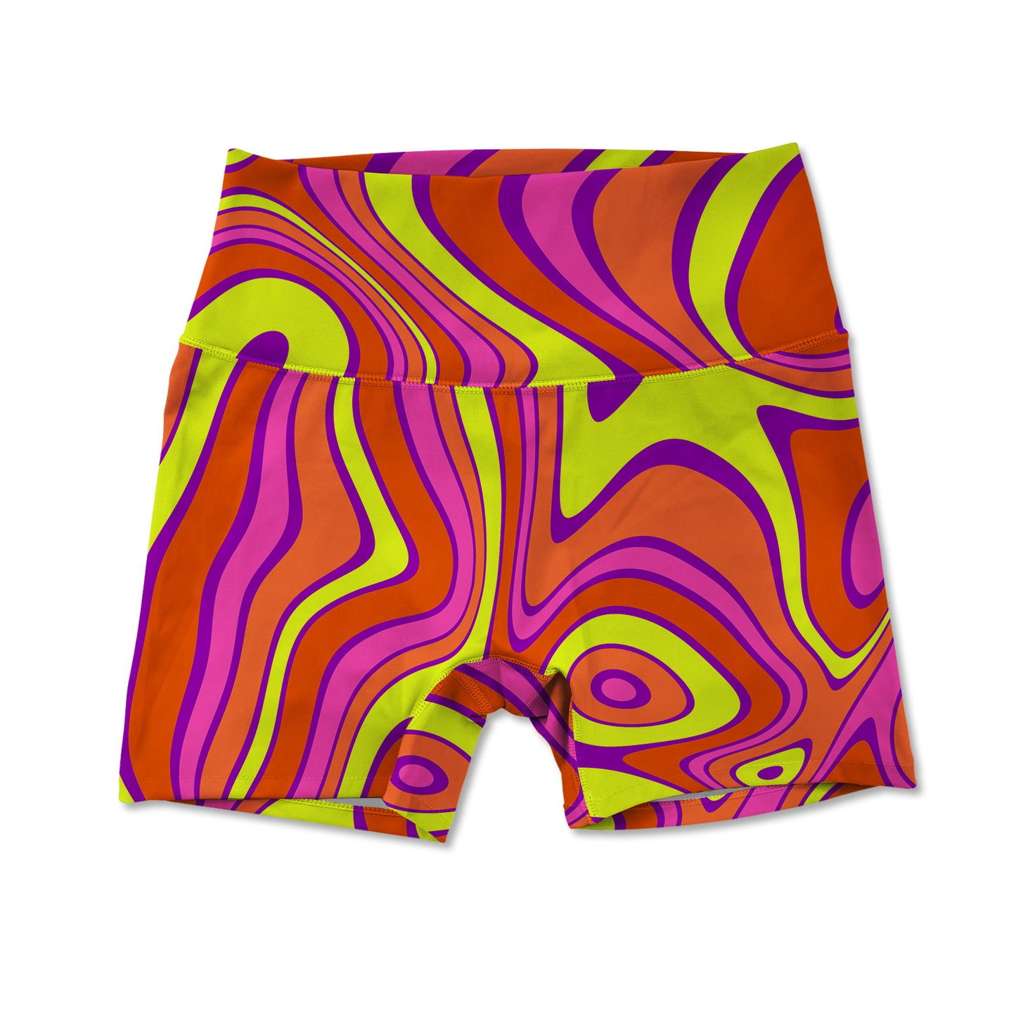 Acid  Allover Print Women's Active Shorts