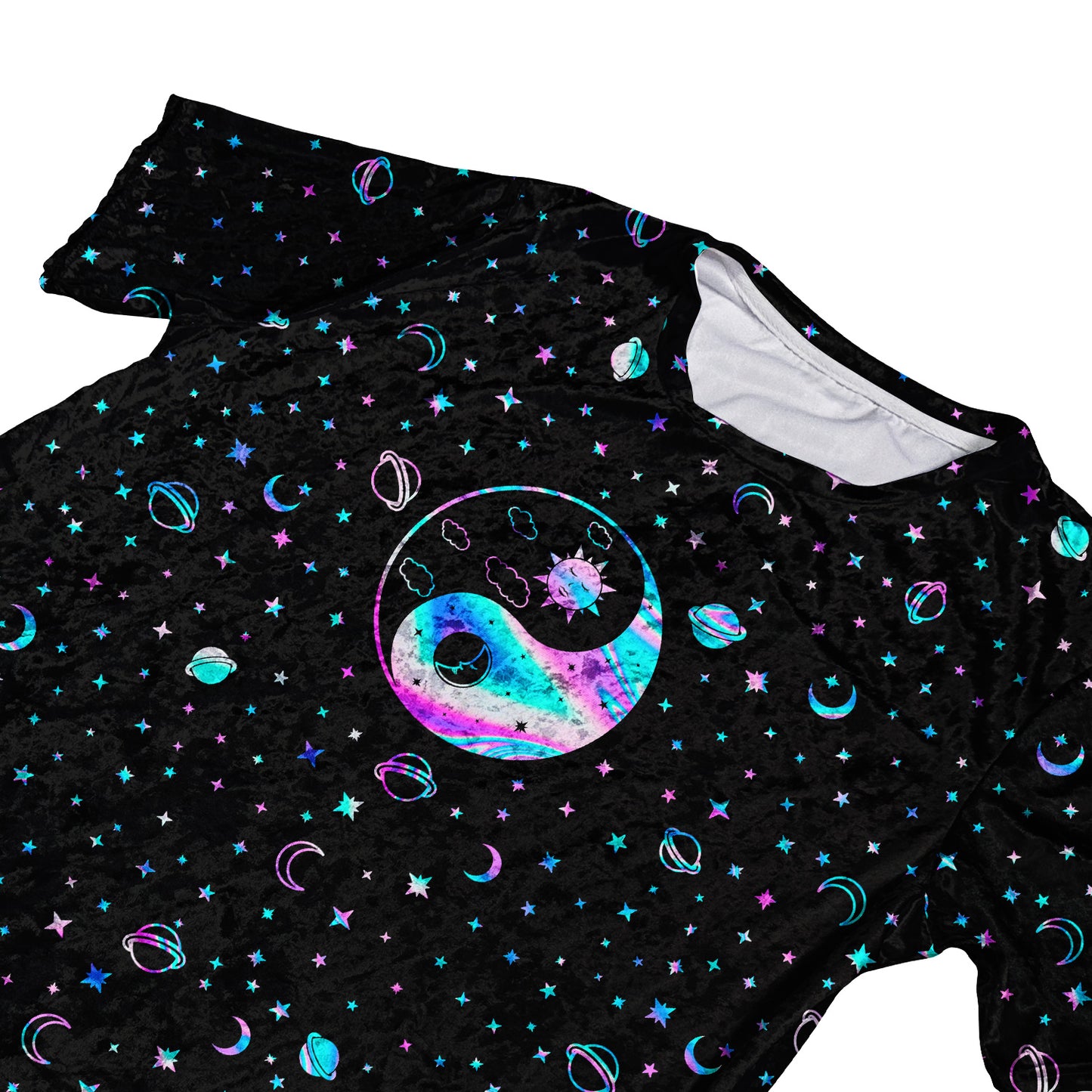 Yinyang Galaxy Velvet Unisex Tee