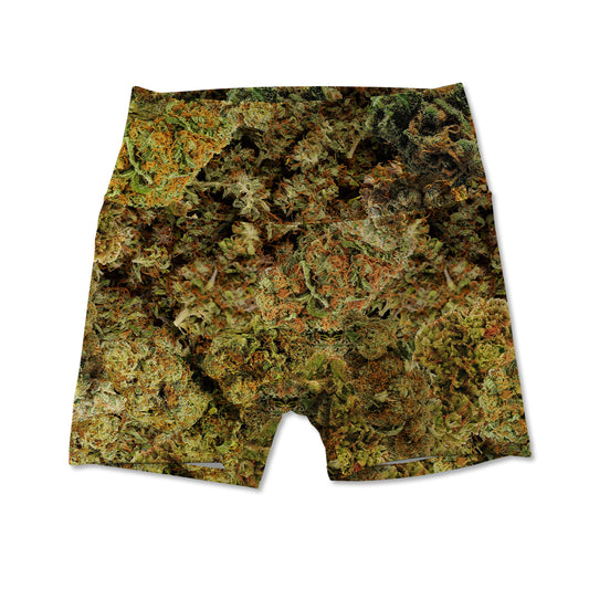 Cann~ Buds Allover Print Women's Active Shorts