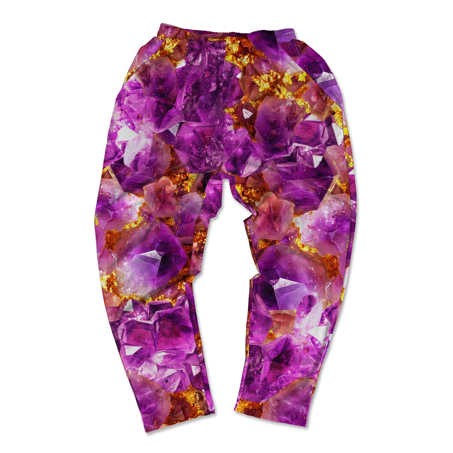 Amethyst and Gold  All Over Print Muscle Pants