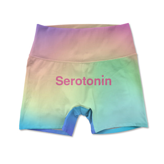 Serotonin Allover Print Women's Active Shorts