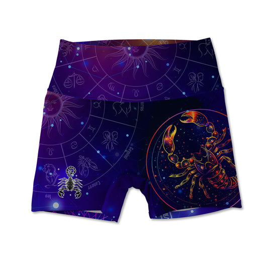 Scorpio Allover Print Women's Active Shorts