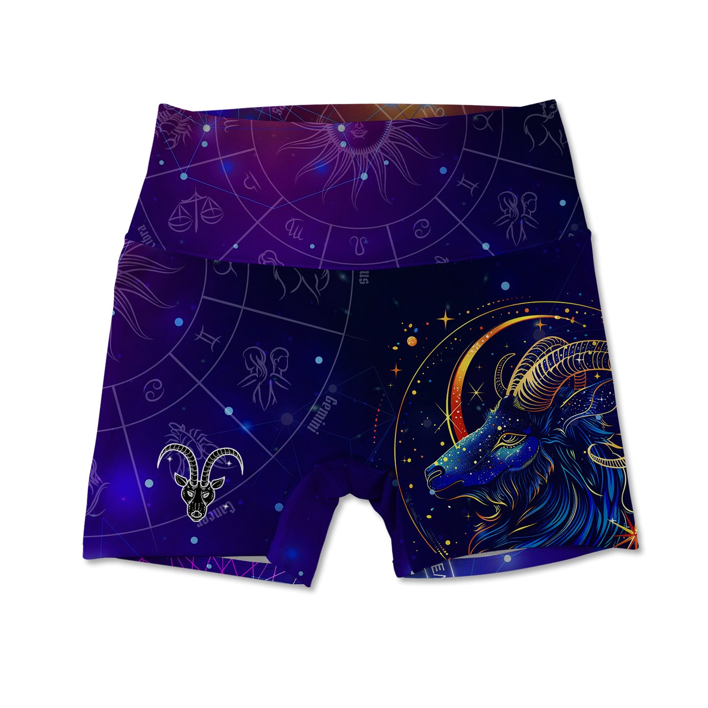 Capricorn Allover Print Women's Active Shorts