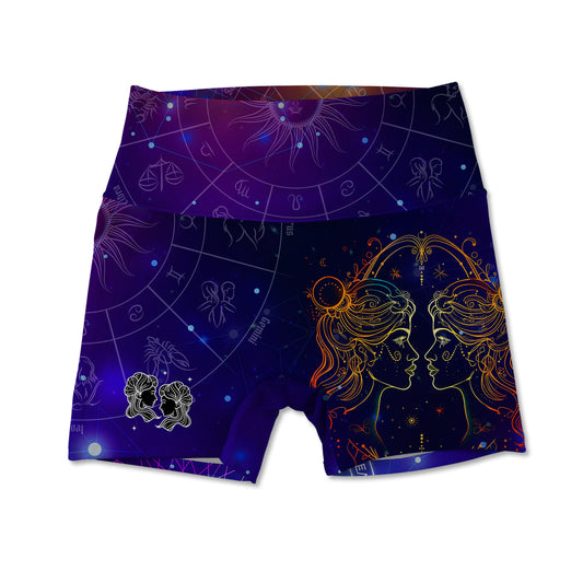 Gemini Allover Print Women's Active Shorts