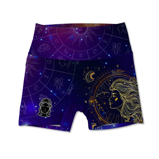 Virgo Allover Print Women's Active Shorts