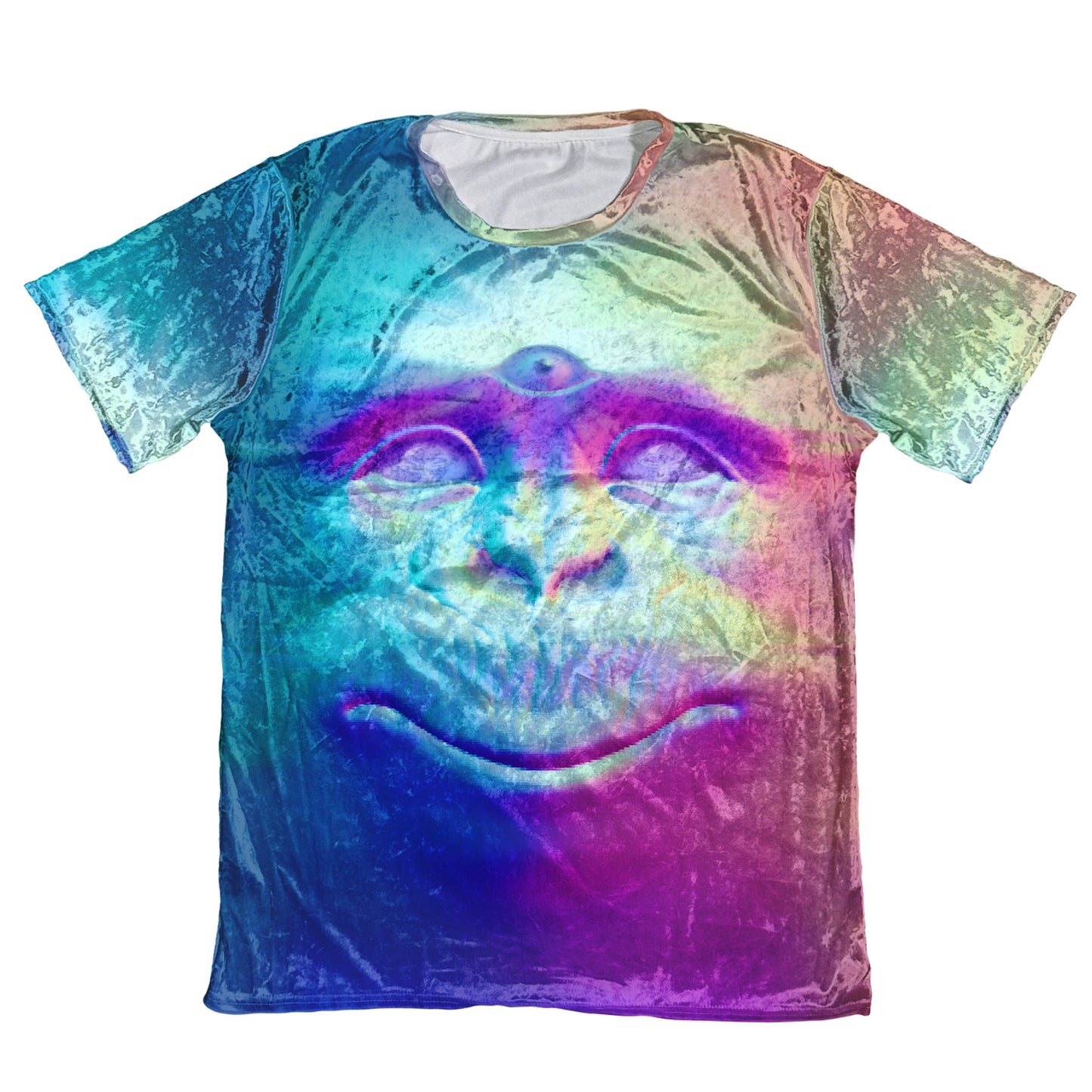 Neon Glowing Monkey Velvet Unisex Tee