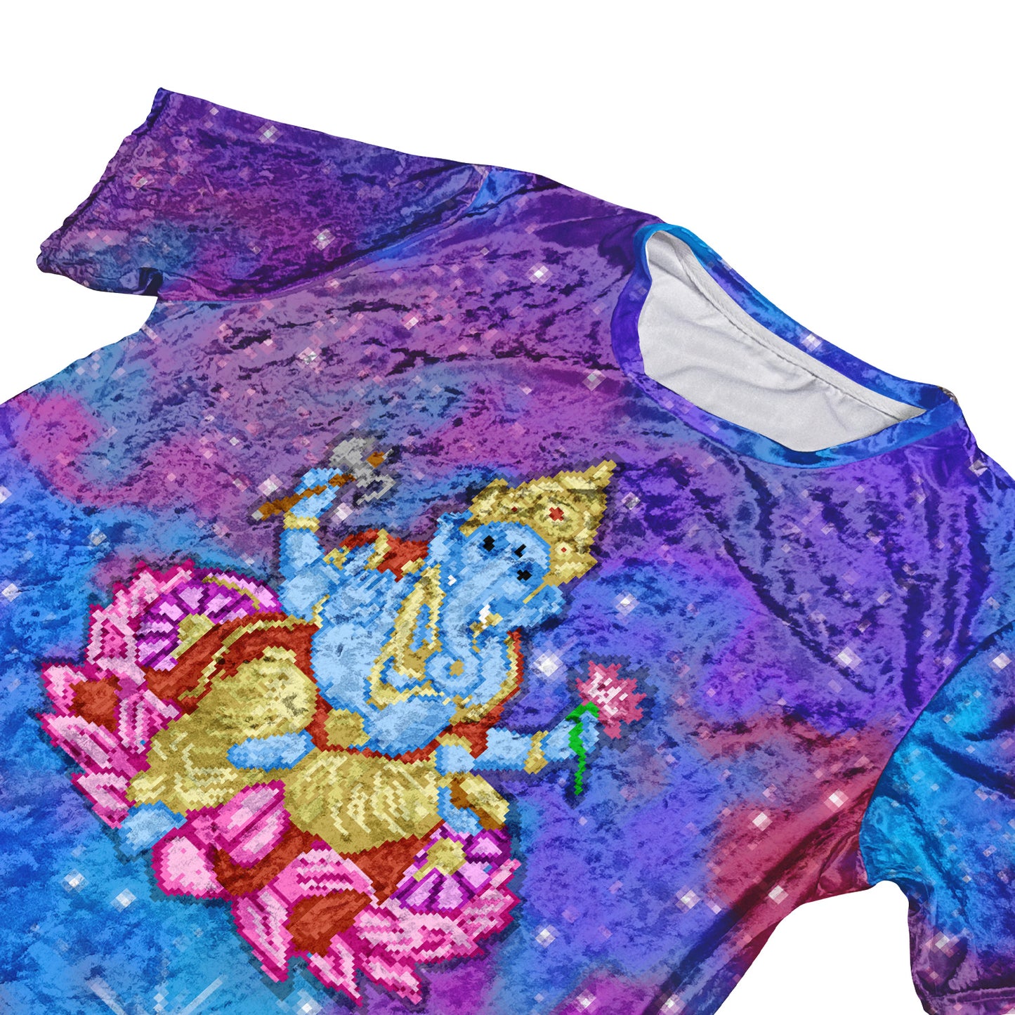 Pixel Ganesha Velvet Unisex Tee