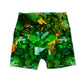 Emerald and Gold Women's Active Shorts