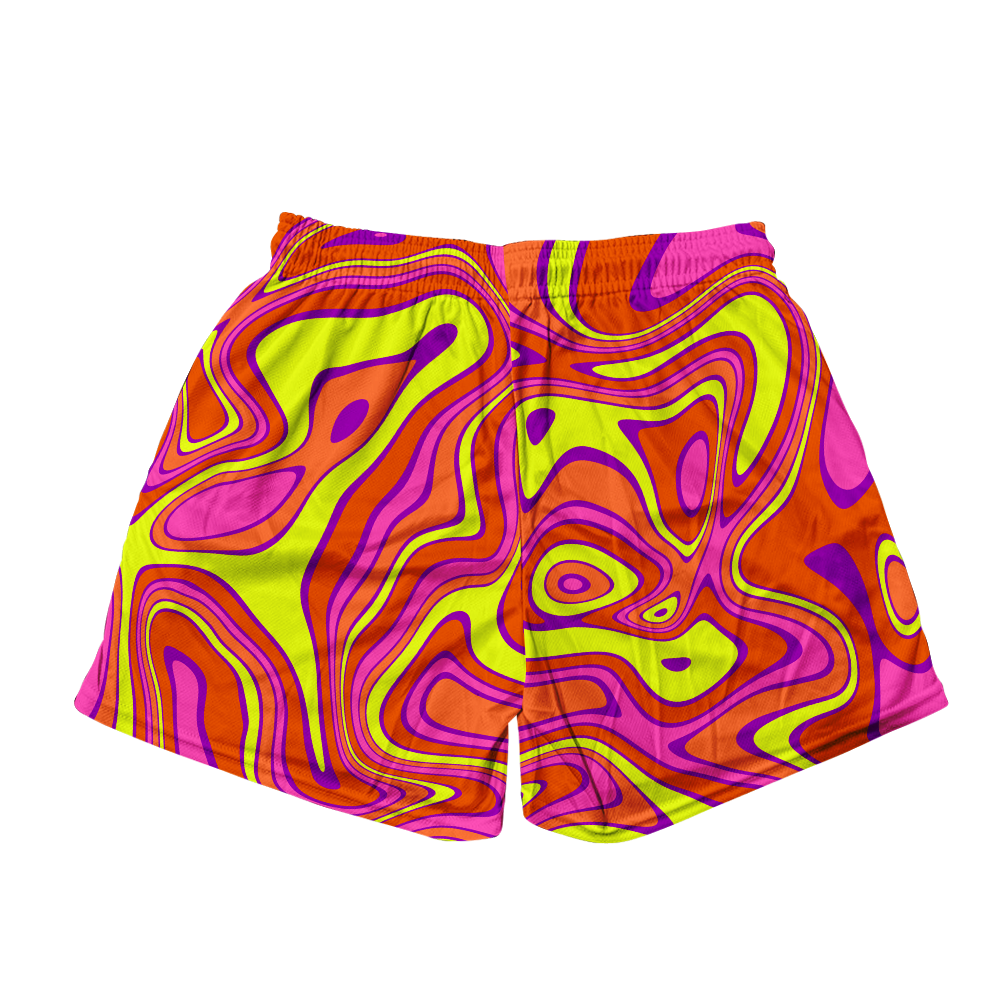 Acid All Over Print Men's Mesh Shorts