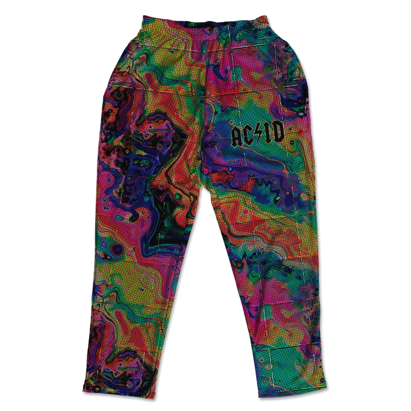 Acid Melt All Over Print Muscle Pants